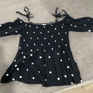 Aeropostale off the shoulder cinched/flowy top